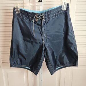 Birdwell Beach Britches 310 Board Shorts Blue Size 30 Navy California